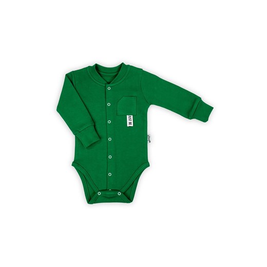 Zielone body kopertowe chłopięce z długim rękawem ze sklepu 5.10.15 w kategorii Body niemowlęce - zdjęcie 172378870