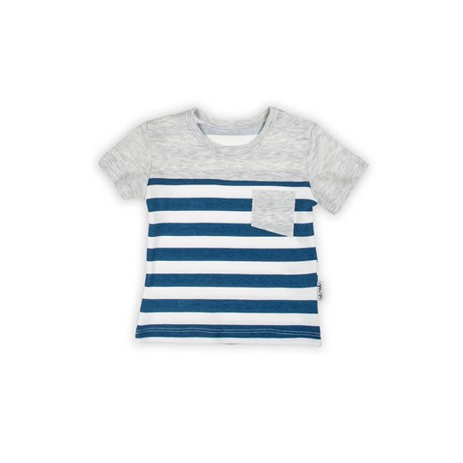 Koszulka chłopięca w paski w krótkim rękawem ze sklepu 5.10.15 w kategorii T-shirty chłopięce - zdjęcie 172378882