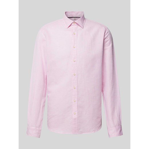Koszula biznesowa o kroju slim fit z kołnierzykiem typu kent ze sklepu Peek&Cloppenburg  w kategorii Koszule męskie - zdjęcie 172379691