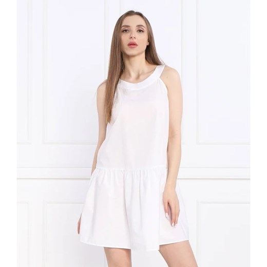 Armani Exchange sukienka biała bez rękawów 