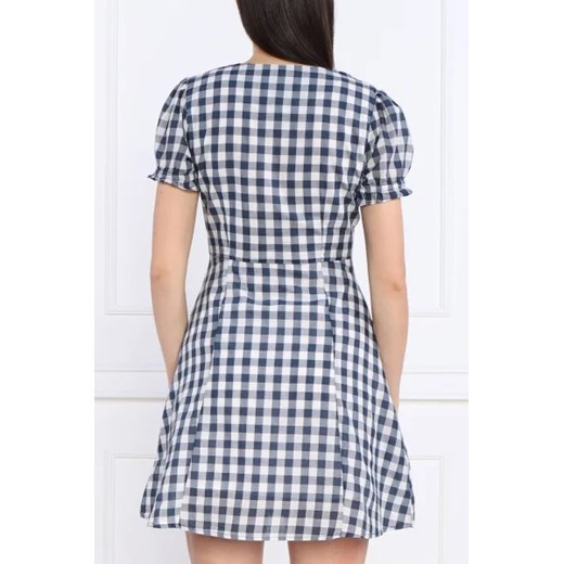 Sukienka Pepe Jeans mini z dekoltem w literę v 
