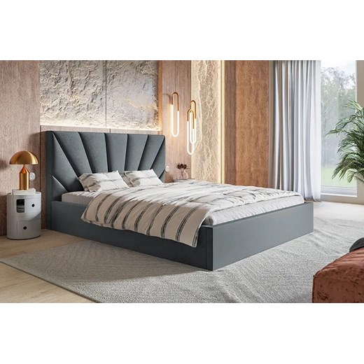 Podwójne łóżko z pojemnikiem 140x200 Senti 2X - 36 kolorów Elior One Size Edinos.pl