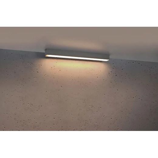 Srebrny plafon LED podłużny 4000 K - EX622-Pini Lumes One Size Edinos.pl