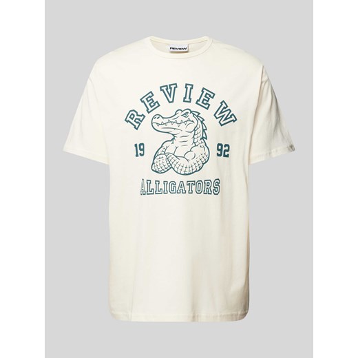 T-shirt z nadrukiem z logo ze sklepu Peek&Cloppenburg  w kategorii T-shirty męskie - zdjęcie 172383013