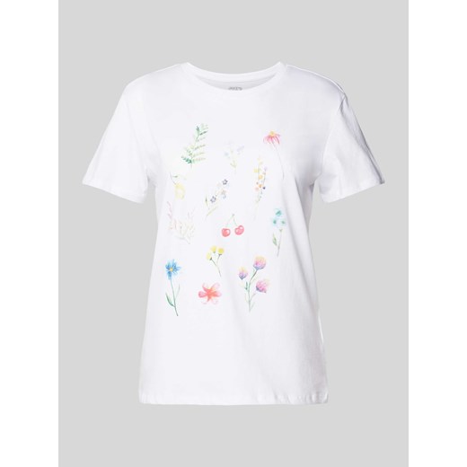 T-shirt z kwiatowym nadrukiem ze sklepu Peek&Cloppenburg  w kategorii Bluzki damskie - zdjęcie 172383081