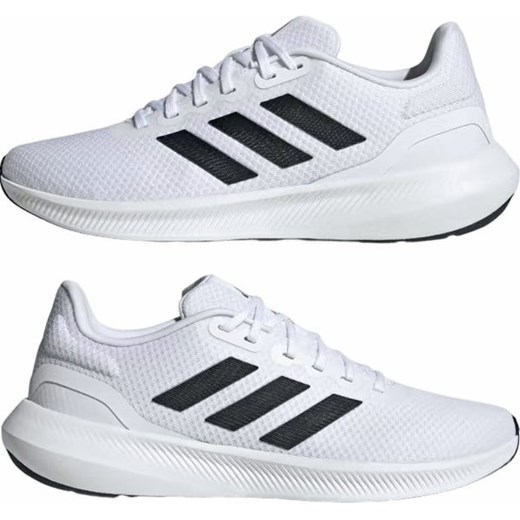 Buty sportowe męskie Adidas białe sznurowane na wiosnę 