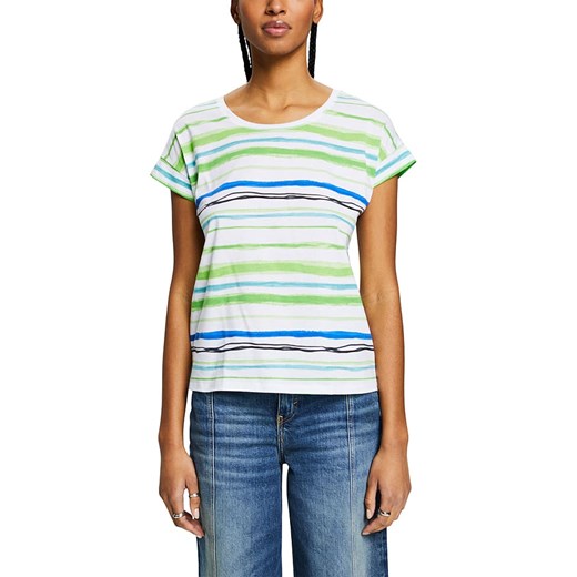 ESPRIT Koszulka w kolorze biało-zielono-niebieskim ze sklepu Limango Polska w kategorii Bluzki damskie - zdjęcie 172384203
