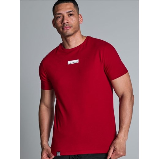 Sinsay - Koszulka bawełniana z nadrukiem - czerwony ze sklepu Sinsay w kategorii T-shirty męskie - zdjęcie 172385794