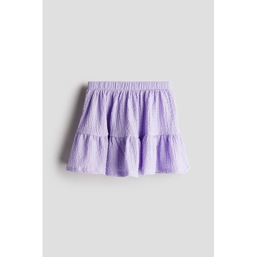 H & M - Kreszowana spódnica z dżerseju - Fioletowy ze sklepu H&M w kategorii Spódnice dziewczęce - zdjęcie 172386991