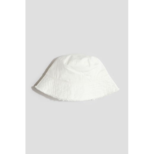 H & M - Kapelusz wędkarski z diagonalu - Biały ze sklepu H&M w kategorii Czapki dziecięce - zdjęcie 172387012