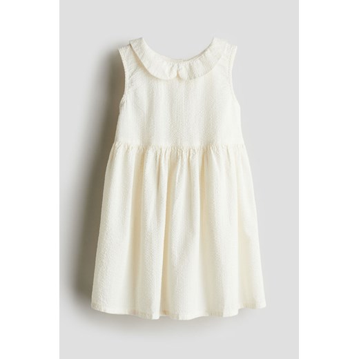 H & M - Bawełniana sukienka - Biały ze sklepu H&M w kategorii Sukienki dziewczęce - zdjęcie 172387080