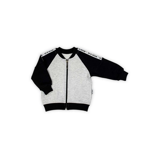 Bluza dresowa chłopięca rozpinana szaro-czarna ze sklepu 5.10.15 w kategorii Bluzy chłopięce - zdjęcie 172387124