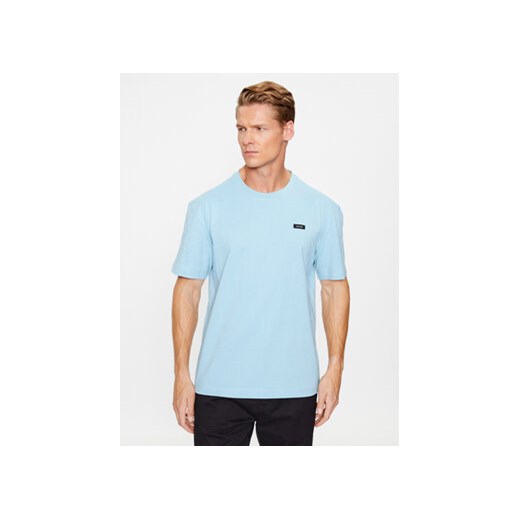 Calvin Klein T-Shirt K10K110669 Błękitny Regular Fit Calvin Klein S promocyjna cena MODIVO