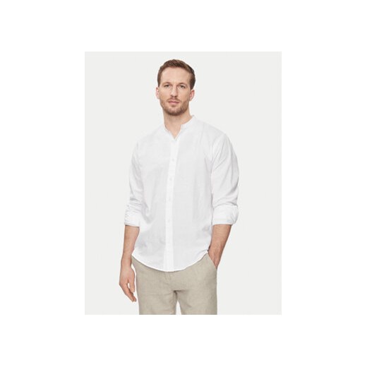 Selected Homme Koszula New 16079054 Biały Regular Fit ze sklepu MODIVO w kategorii Koszule męskie - zdjęcie 172390141