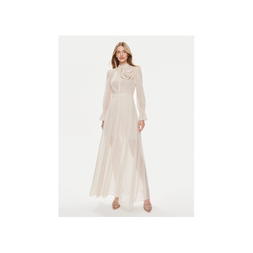 Kontatto Sukienka wieczorowa B447F Beżowy Regular Fit ze sklepu MODIVO w kategorii Sukienki - zdjęcie 172390161