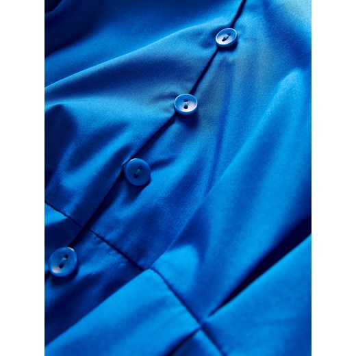 Sukienka Reserved koszulowa midi na uczelnię z bawełny 