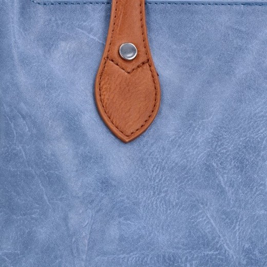 Duże Torebki Damskie Shopper Bag firmy Herisson Niebieskie (kolory) Herisson One Size wyprzedaż torbs.pl