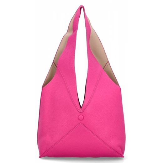 Torebki Damskie Shopper Bag z Kosmetyczką firmy Herisson Różowe (kolory) ze sklepu torbs.pl w kategorii Torby Shopper bag - zdjęcie 172391283