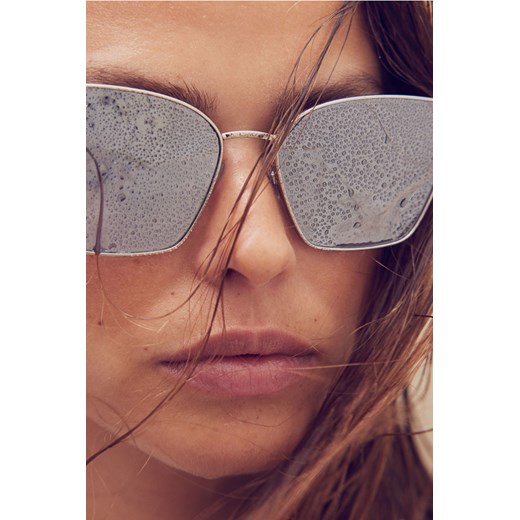 H & M - Okulary przeciwsłoneczne typu „kocie oczy" - Srebrny ze sklepu H&M w kategorii Okulary przeciwsłoneczne damskie - zdjęcie 172393400