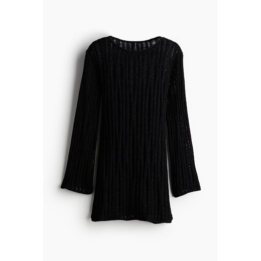 H & M - Dzianinowa sukienka mini - Czarny H & M XL H&M