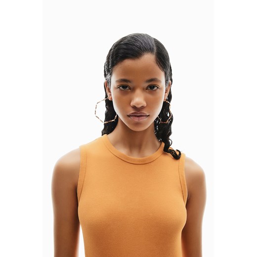 H & M - Sukienka bodycon w prążki - Pomarańczowy ze sklepu H&M w kategorii Sukienki - zdjęcie 172393483