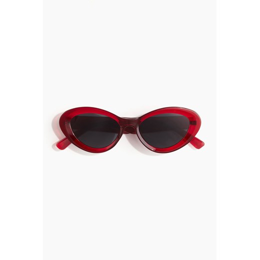 H & M - Okulary przeciwsłoneczne typu „kocie oczy" - Czerwony H & M One Size H&M