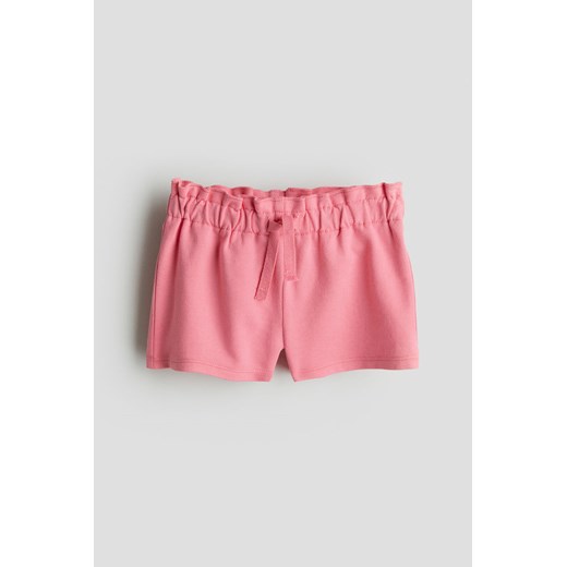 H & M - Bawełniane szorty z falbankami - Różowy ze sklepu H&M w kategorii Szorty - zdjęcie 172393541