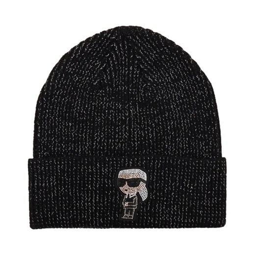 Karl Lagerfeld Wełniana czapka k/ikonik 2.0 lur ze sklepu Gomez Fashion Store w kategorii Czapki zimowe damskie - zdjęcie 172394080