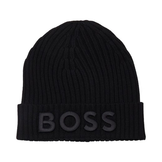BOSS BLACK Wełniana czapka Lara Uniwersalny Gomez Fashion Store wyprzedaż