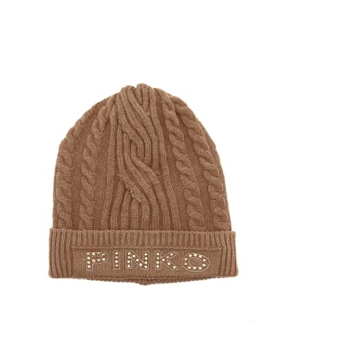 Pinko Czapka BAMBOO CAPPELLO VISCOSA CABLES Pinko Uniwersalny Gomez Fashion Store