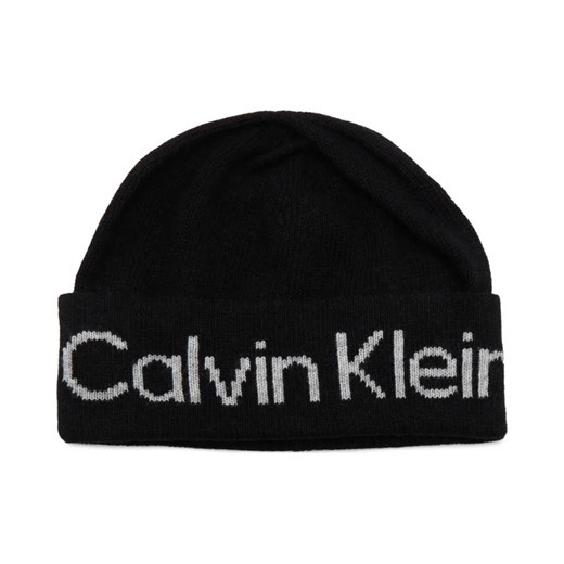 Calvin Klein Czapka | z dodatkiem wełny i kaszmiru Calvin Klein Uniwersalny Gomez Fashion Store