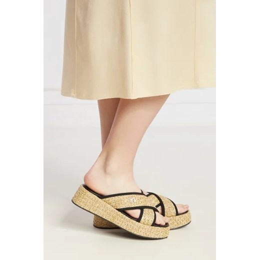 Max Mara Leisure Skórzane klapki BRAIES 37 Gomez Fashion Store