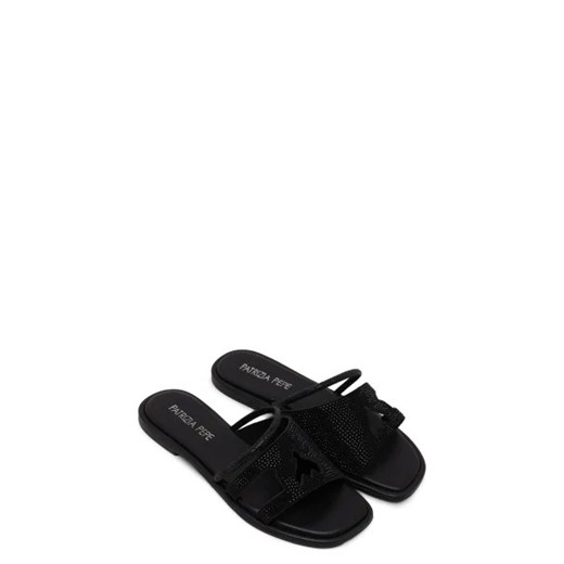 Patrizia Pepe Skórzane klapki VITELLO NERO Patrizia Pepe 38 Gomez Fashion Store