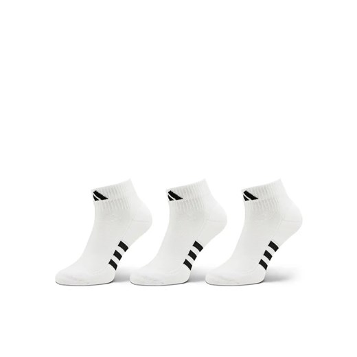 adidas Zestaw 3 par niskich skarpet unisex Mid-Cut Socks 3 Pairs HT3450 Biały XL MODIVO