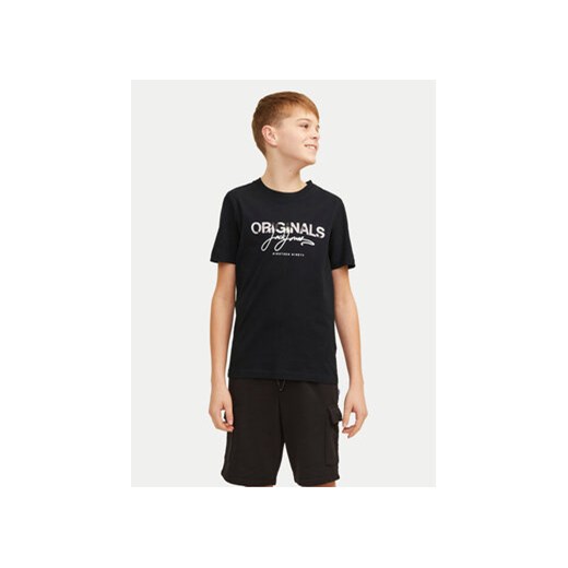 Jack&Jones Junior T-Shirt Joraruba 12257133 Czarny Standard Fit ze sklepu MODIVO w kategorii T-shirty chłopięce - zdjęcie 172400470