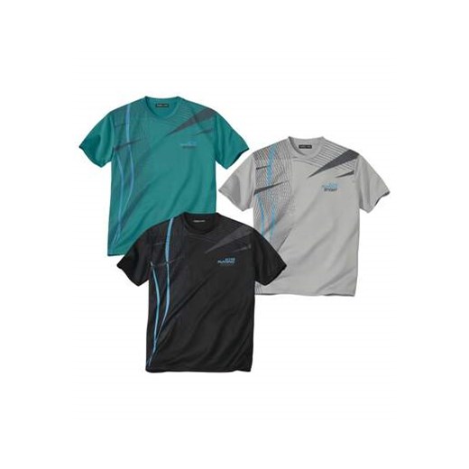 Zestaw 3 koszulek Running ze sklepu Atlas For Men w kategorii T-shirty męskie - zdjęcie 172402330