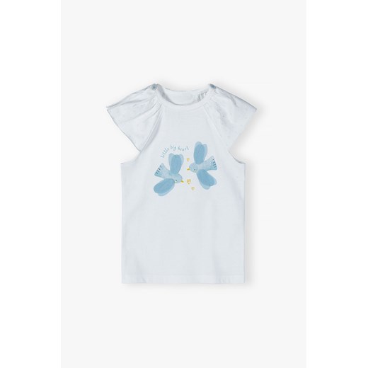 Bawełniany T-shirt niemowlęcy z aplikacją 3D 5.10.15. 86 wyprzedaż 5.10.15