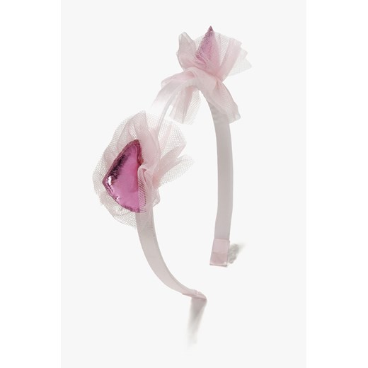 Opaska z błyszczącymi różowymi uszami  dla dziewczynki 5.10.15. one size okazja 5.10.15