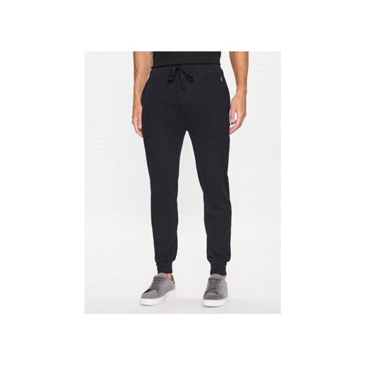 Polo Ralph Lauren Spodnie piżamowe 714899616004 Czarny Regular Fit ze sklepu MODIVO w kategorii Piżamy męskie - zdjęcie 172403273