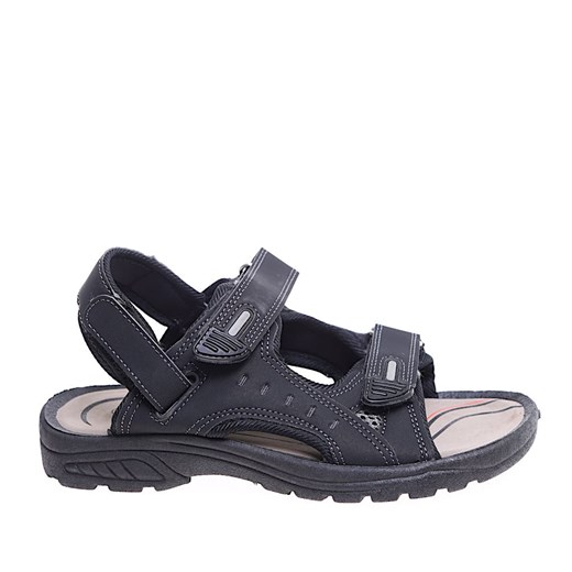 Czarne chłopięce sandały na rzepy /G4-1 16134 S232/ ze sklepu Pantofelek24.pl w kategorii Sandały dziecięce - zdjęcie 172403663