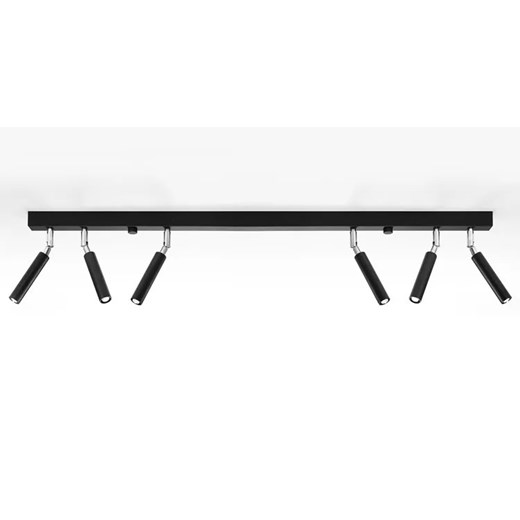 Czarny plafon sufitowy z reflektorami - EX675-Eyetes Lumes One Size Edinos.pl