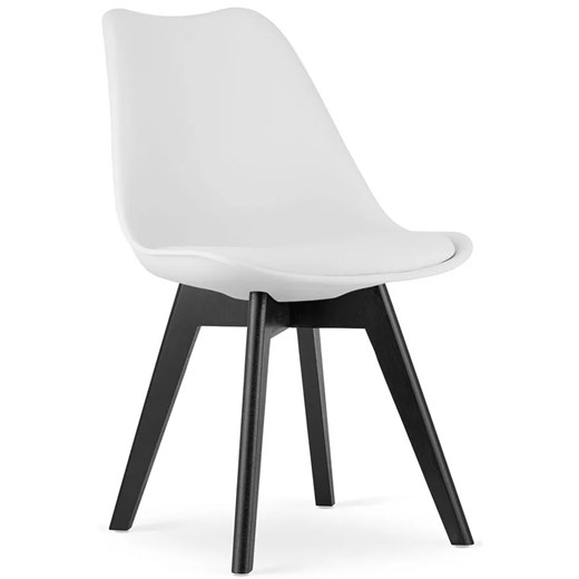 Białe kuchenne krzesło w stylu nowoczesnym - Asaba 4X Elior One Size Edinos.pl