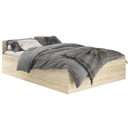 Nowoczesne łóżko z pojemnikiem 140x200 dąb sonoma - Tamlin 4X ze sklepu Edinos.pl w kategorii Łóżka i materace - zdjęcie 172404610