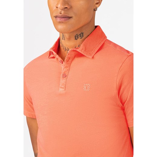 T-shirt męski Timezone pomarańczowa casual 