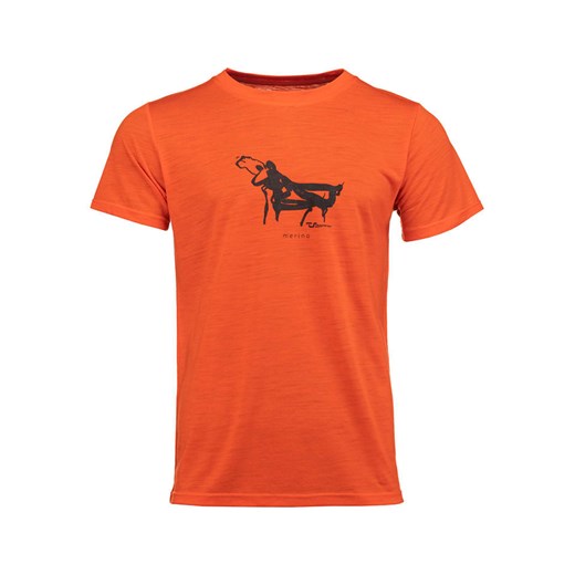 T-shirt męski pomarańczowa Traunstein Sport z krótkim rękawem 