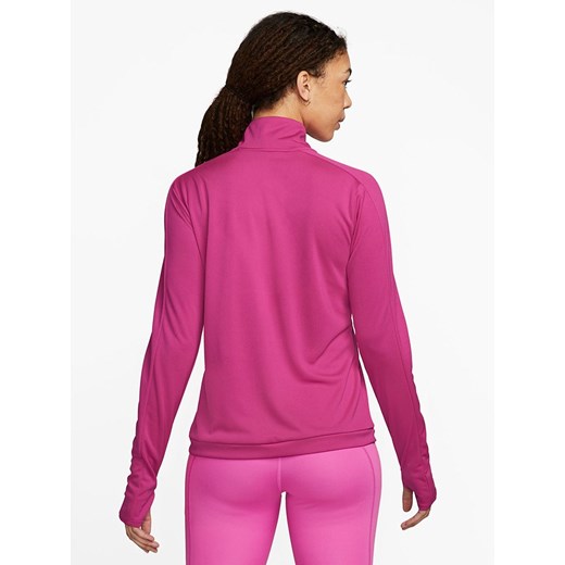 Bluzka damska różowa Nike z golfem z długim rękawem jesienna 