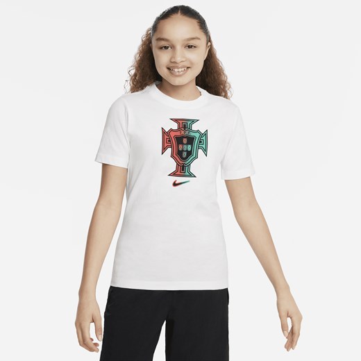 T-shirt piłkarski dla dużych dzieci Nike Portugalia - Biel Nike XL Nike poland