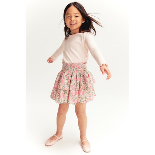 H & M - Spódnica z falbanami - Różowy ze sklepu H&M w kategorii Spódnice dziewczęce - zdjęcie 172407724