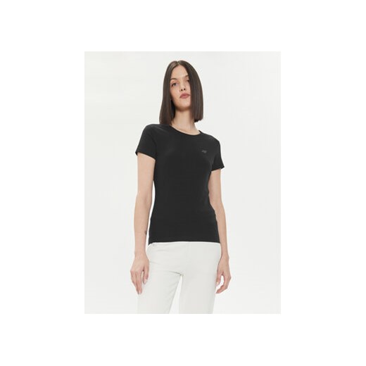 4F T-Shirt 4FWSS24TTSHF1161 Czarny Slim Fit ze sklepu MODIVO w kategorii Bluzki damskie - zdjęcie 172408852
