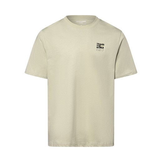 Jack & Jones Koszulka męska - JCOPrjct Mężczyźni Bawełna seledynowy nadruk ze sklepu vangraaf w kategorii T-shirty męskie - zdjęcie 172409730